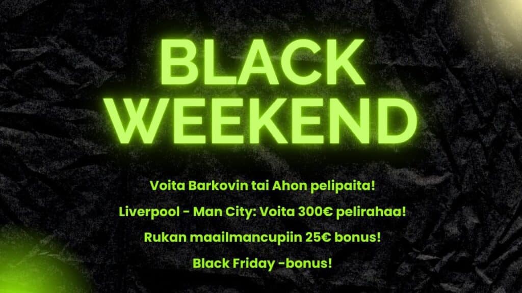 Pelimiehen Black Weekend Kaikki kuumat tarjoukset ja kisat viikonlopulle